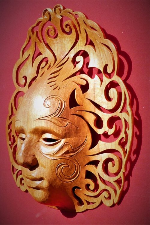 sculpture masque par Enola